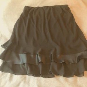 BLACK SKIRT -  3 TIERS OF RUFFLES!!